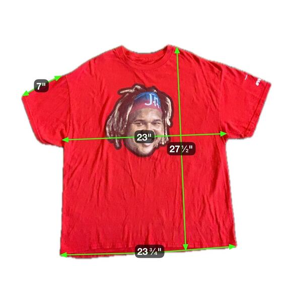 Men's Cleveland Guardians Jose Ramirez Graphic T-Shirt | Red | Size 2XL - Picture 4 of 4